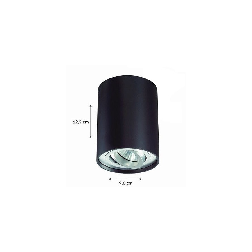 Spotlight TUBA 1xGU10/50W/230V svart