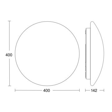 STEINEL 058593 - LED taklampa för badrum med sensor RS PRO LED/20W/230V 4000K IP54