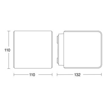 Steinel 079253 - LED utomhusvägglampa L830 C LED/9,1W/230V IP44 antracit