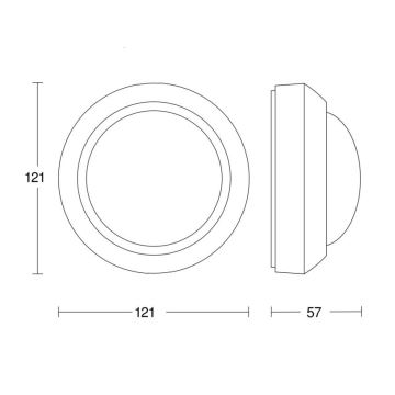 Steinel 081706 - Rörelsesensor utomhus IS 2360-3 ECO 230V IP54 svart