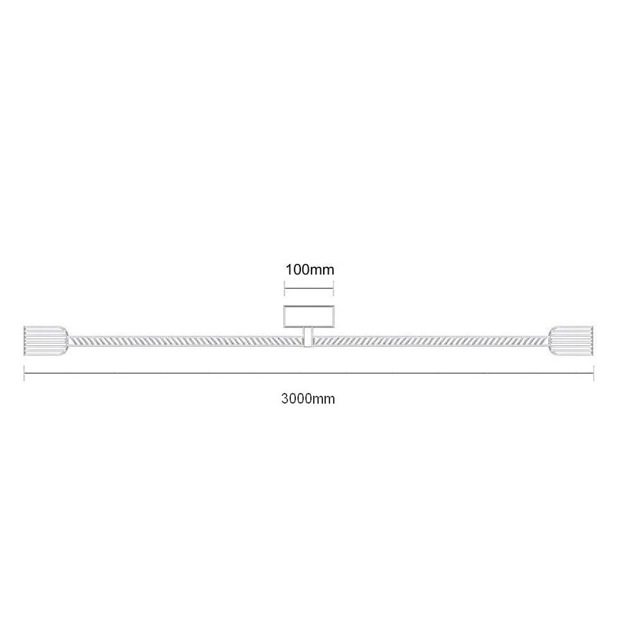 Strömkabel 2xE27/60W/230V 3 m