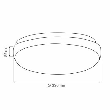 Taklampa BENEDYKT 2xE27/20W/230V diameter 33 cm silver