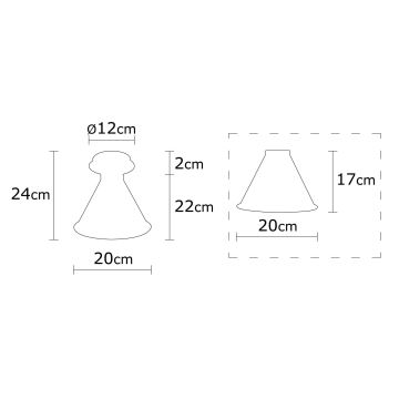 Taklampa  BERCESTE 1xE27/40W/230V