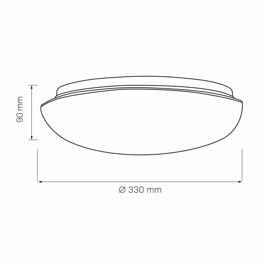 Taklampa BONIFACY 2xE27/20W/230V diameter 33 cm vit