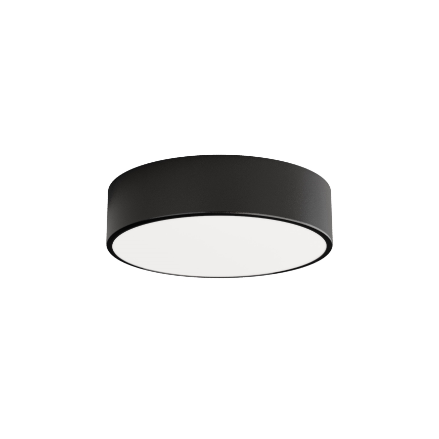 Taklampa för utomhusbruk med sensor CLEO 2xE27/24W/230V diameter 30 cm svart IP54