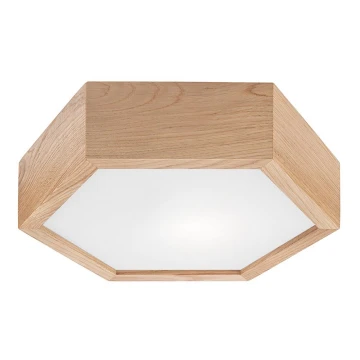 Taklampa OAK HEX 1xE27/60W/230V d. 32 cm ek