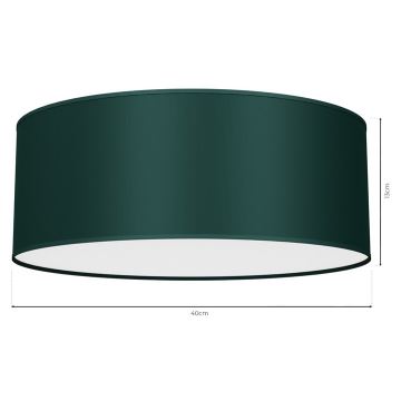 Taklampa  VERDE 2xE27/60W/230V d. 40 cm grön