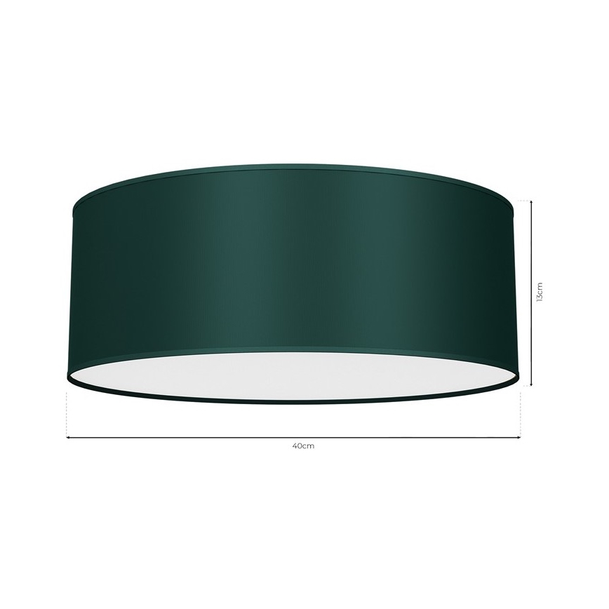 Taklampa  VERDE 2xE27/60W/230V d. 40 cm grön