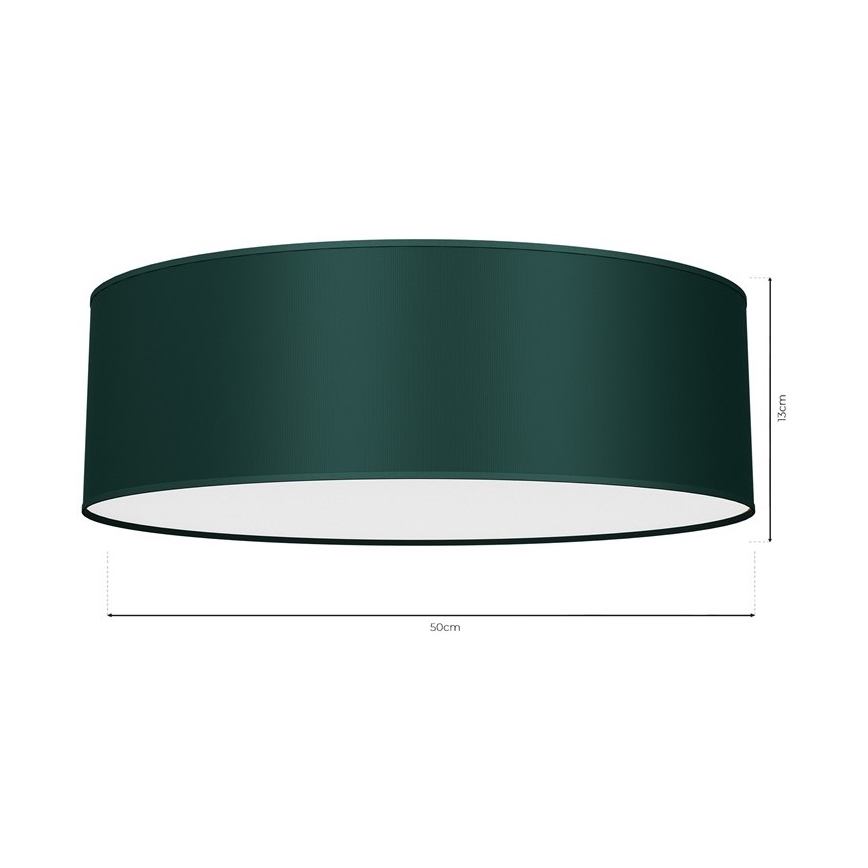 Taklampa  VERDE 3xE27/60W/230V d. 50 cm grön