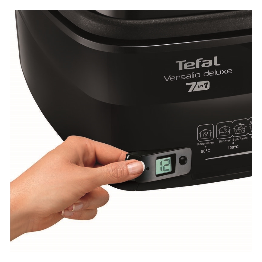 Tefal - Fritös 2 l VERSALION DE LUXE 7i1 1600W/230V svart