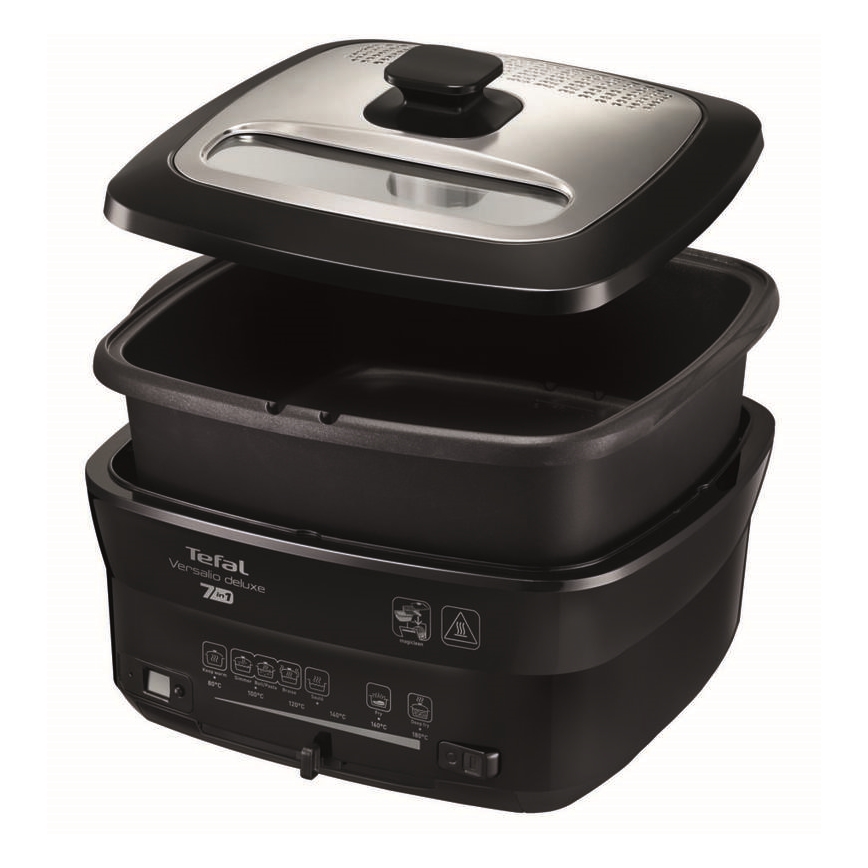 Tefal - Fritös 2 l VERSALION DE LUXE 7i1 1600W/230V svart