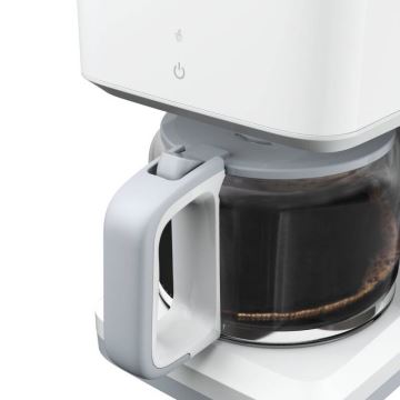 Tefal - Kaffebryggare med dropp och LCD display SENSE 1000W/230V vit