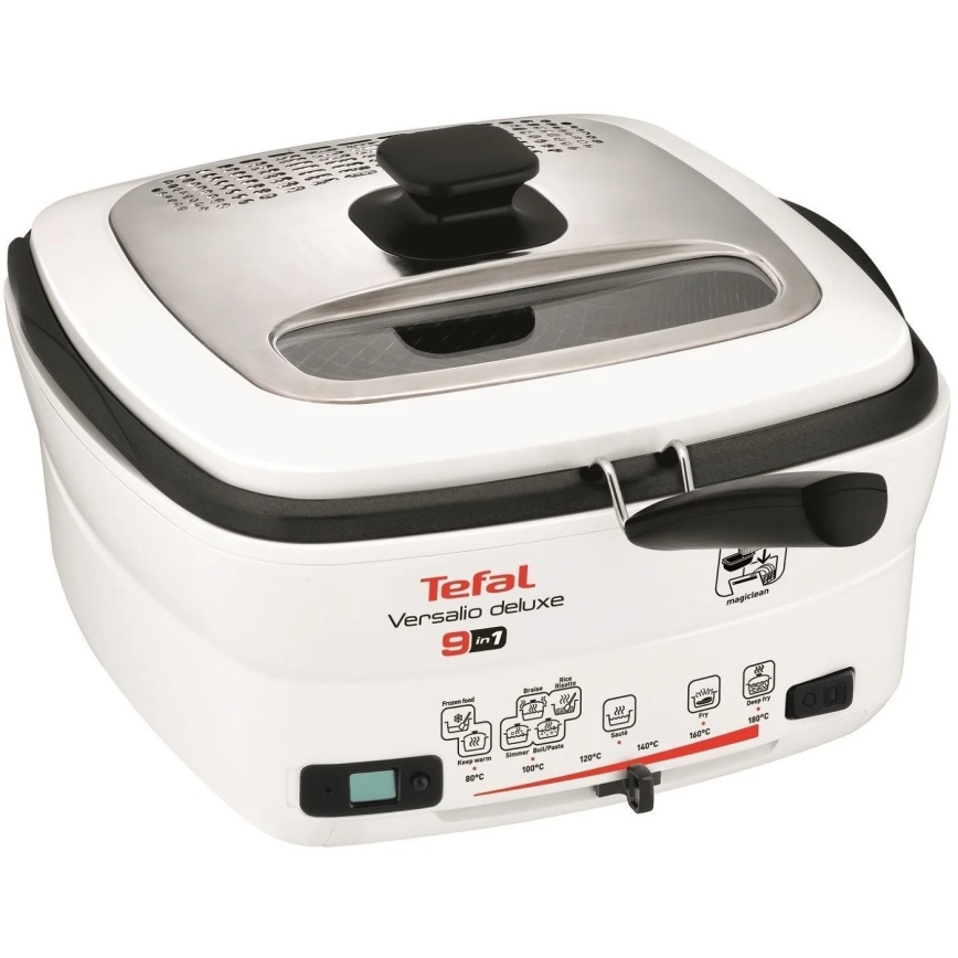 Tefal - Multifunktionell deep fryer 9in1 VERSALIO DE LUXE 1600W/230V 2 l vit