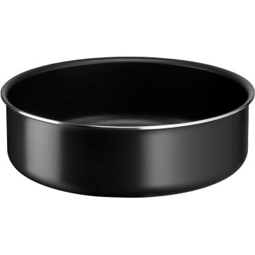 Tefal - Sätt med matlagningsutrustning 10 delar INGENIO EASY COOK & CLEAN BLACK