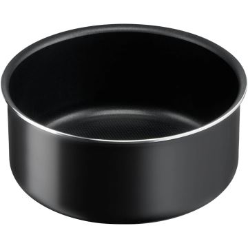 Tefal - Sätt med matlagningsutrustning 10 delar INGENIO EASY COOK & CLEAN BLACK