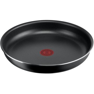 Tefal - Sätt med matlagningsutrustning 10 delar INGENIO EASY COOK & CLEAN BLACK