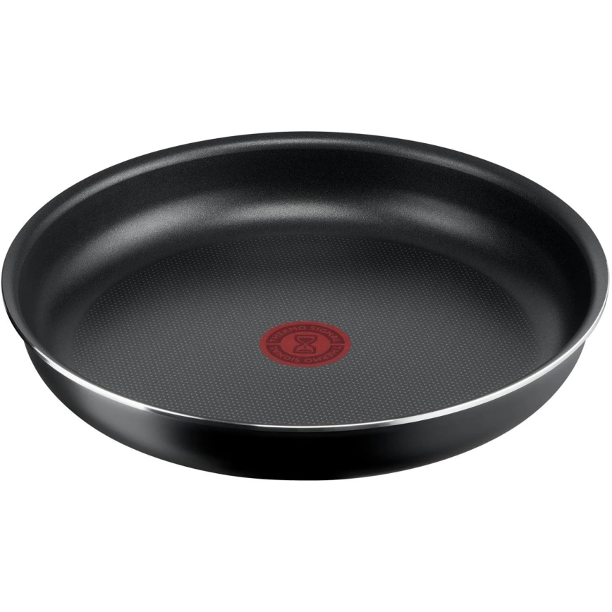 Tefal - Sätt med matlagningsutrustning 10 delar INGENIO EASY COOK & CLEAN BLACK