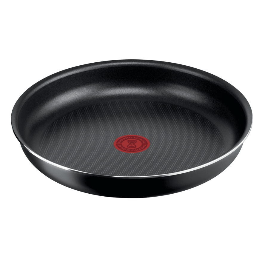 Tefal - Sätt med matlagningsutrustning 13 delar INGENIO EASY COOK & CLEAN BLACK