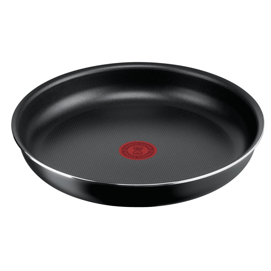 Tefal - Sätt med matlagningsutrustning 5 delar INGENIO EASY COOK & CLEAN BLACK