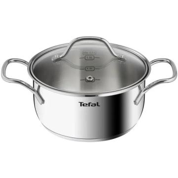 Tefal - Set med grytor 10 delar INTUITION rostfri