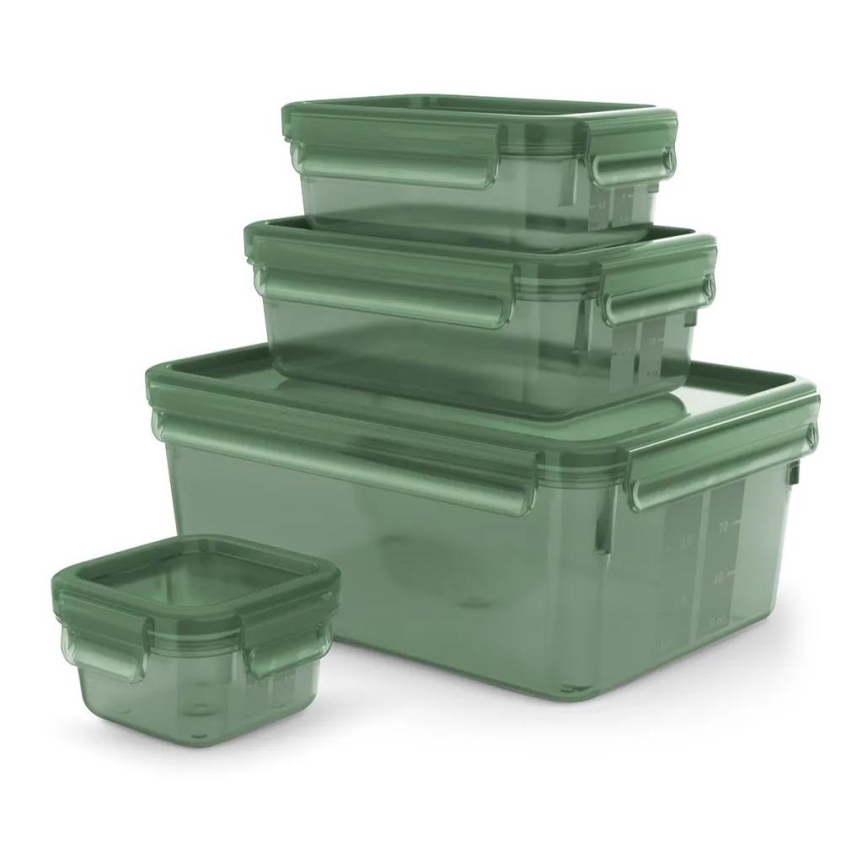 Tefal - Set med matlådor 4 delar MASTER SEAL ECO grön