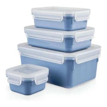 Tefal - Set med matlådor 4 delar MSEAL COLOR blå