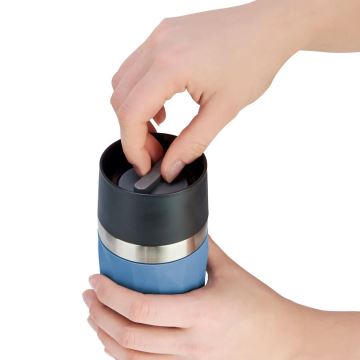 Tefal - Termisk mugg 300 ml COMPACT MUG rostfri/blå