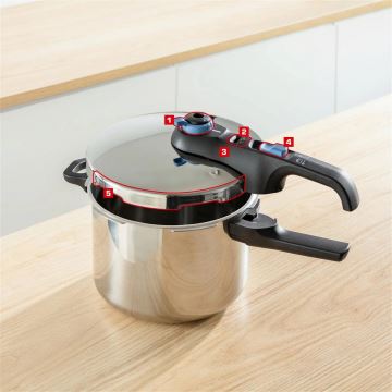 Tefal - Tryckkokare 4 l SECURE TRENDY rostfri