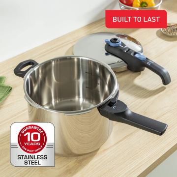 Tefal - Tryckkokare 6 l SECURE TRENDY rostfri