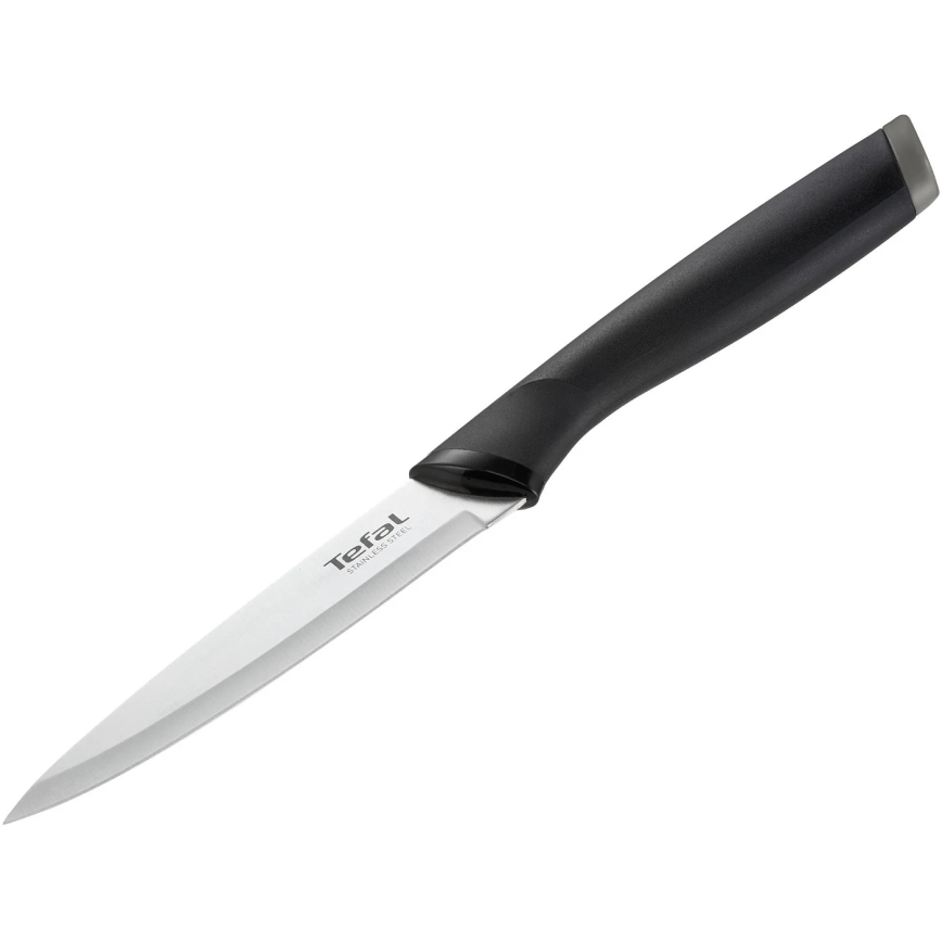 Tefal - Universal kniv i rostfritt stål COMFORT 12 cm krom/svart