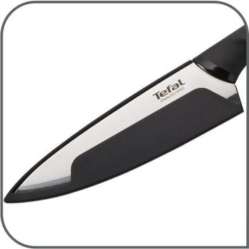 Tefal - Universal kniv i rostfritt stål COMFORT 12 cm krom/svart