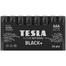 Tesla Batteries - 24 delar Alkaliskt batteri AAA BLACK+ 1,5V 1200 mAh
