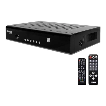 TESLA Electronics - DVB-T2 H.265 (HEVC) Mottagare + 2x fjärrkontroll