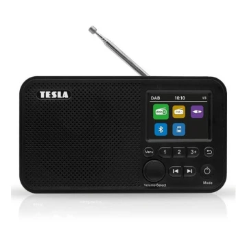 TESLA Electronics - Radio DAB+ FM 5W/1800 mAh svart