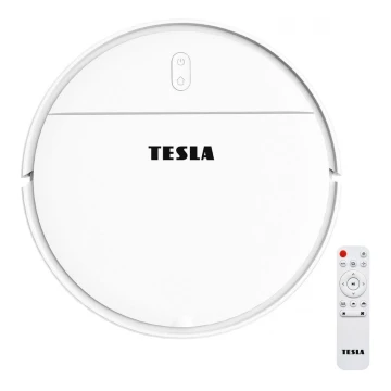 TESLA Electronics RoboStar - Smart robotdammsugare 2i1 2500 mAh Wi-Fi Tuya vit + fjärrkontroll