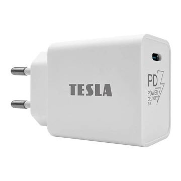 TESLA Electronics - Snabbladdningsadapter Power Delivery 20W vit