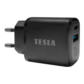 TESLA Electronics - Snabbladdningsadapter Power Delivery 25W svart