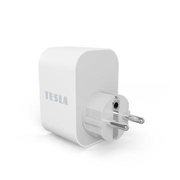 TESLA Smart - Smart kontakt 3680W/230V/16A Type F/E 2xUSB-A + 1xUSB-C Wi-Fi