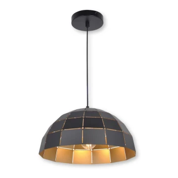 Top Light Apolo 30C - Ljuskrona med textilsladd APOLO 1xE27/40W/230V guld/svart