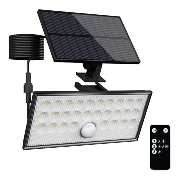 Top Light - LED Solar wall strålkastare med sensor HELEON VARIO LED/8W/3,7V IP65 4000K + fjärrkontroll