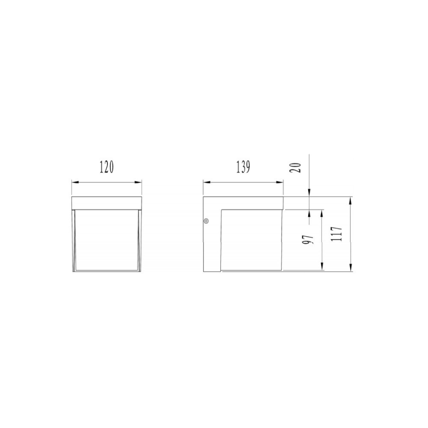 Trio - LED vägglampa för utomhusbruk YANGTZE LED/4,5W/230V IP54 3000K