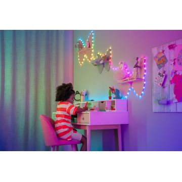 Twinkly - LED RGB Ljusreglerad Julkedja CANDIES 200xLED 14 m USB Wi-Fi