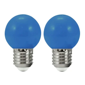 UPPSÄTTNING 2x LED glödlampa  PARTY E27/0,5W/36V blå