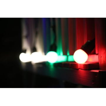 UPPSÄTTNING 2x LED glödlampa  PARTY E27/0,5W/36V röd