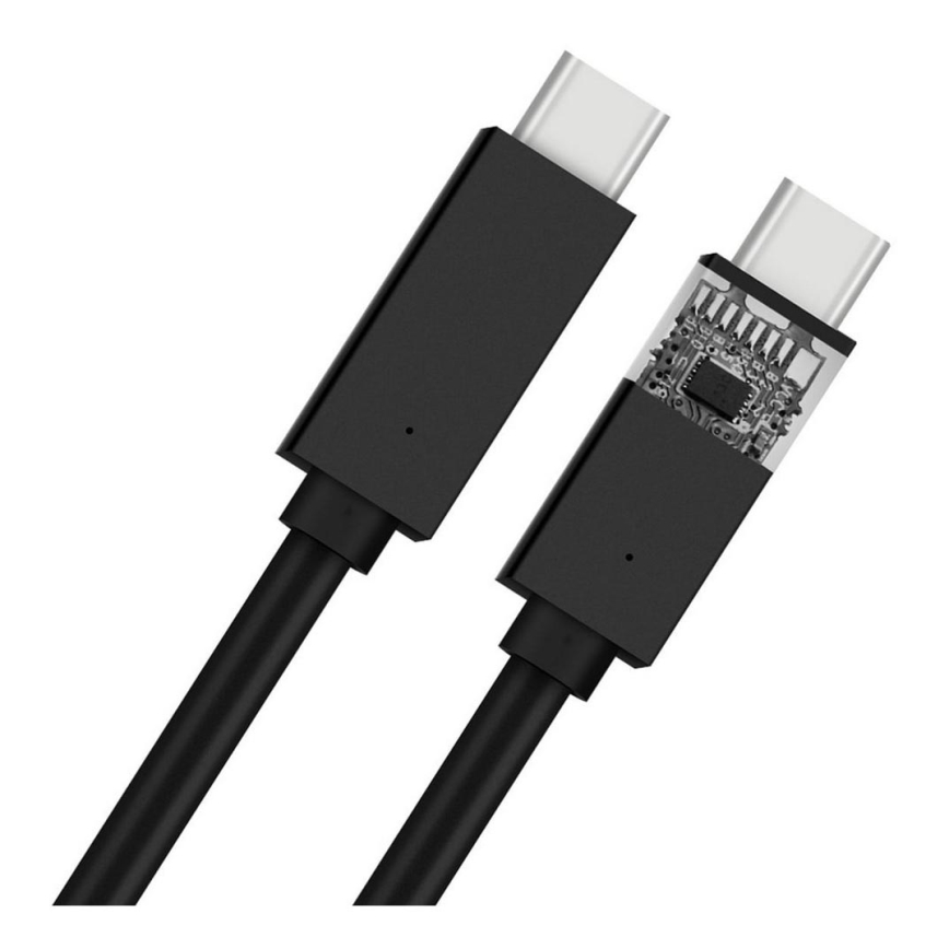 USB-kabel USB-C 2.0-kontakt 1 m svart