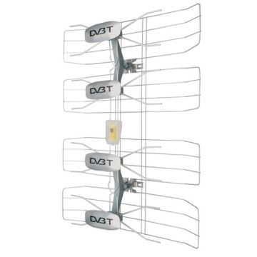 Utomhus antenna DVB-T/ DVB-T2, adapter