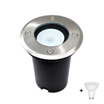 Utomhus uppfart LED lampa  1xGU10/6W/230V IP67 matt krom