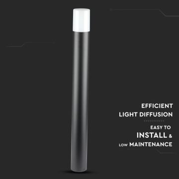 Utomhuslampa 1xGU10/35W/230V IP54 80 cm svart