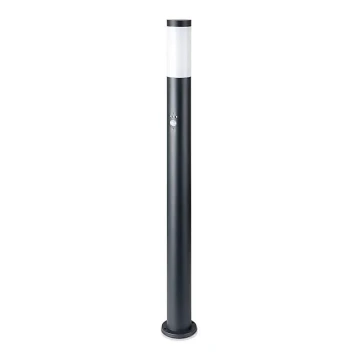 Utomhuslampa med sensor 1xE27/60W/230V IP44 110cm grå