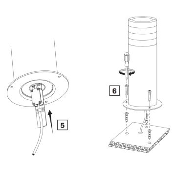 Utomhuslampa RINO 1xE27/12W/230V IP54 44 cm svart